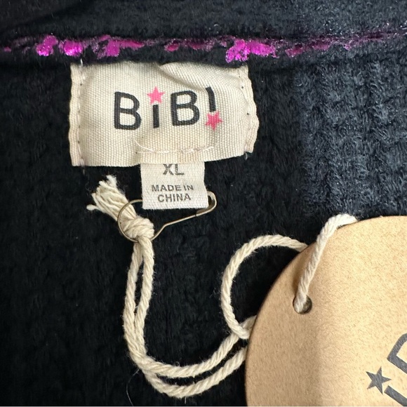 Bibi Women's Chunky knit Purple cardigan nwt size xl - Picture 5 of 9